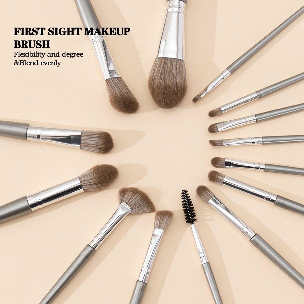 14Pcs/Set Draw Eyebrows Makeup Brush Set Contouring Blending Brush Blush Brush Women Beauty Tool