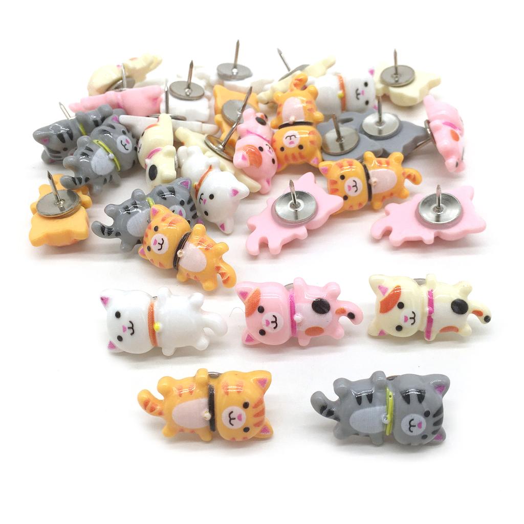 30Pcs Decorative Push Pins Cork Board Tacks Bulletin Board Thumb Tack Decoration for Home Office Photo Walls Map Boards