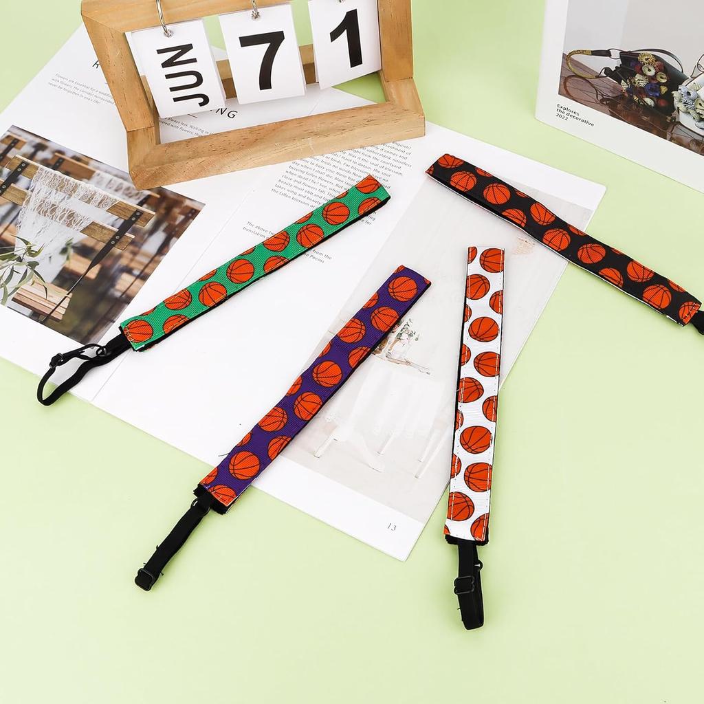 4 Pcs Adjustable Soccer Headband for Girls Elastic Soccer Headbands for Women Soccer Accessories Non Slip Football Sport Hair Bands Sports Athletic