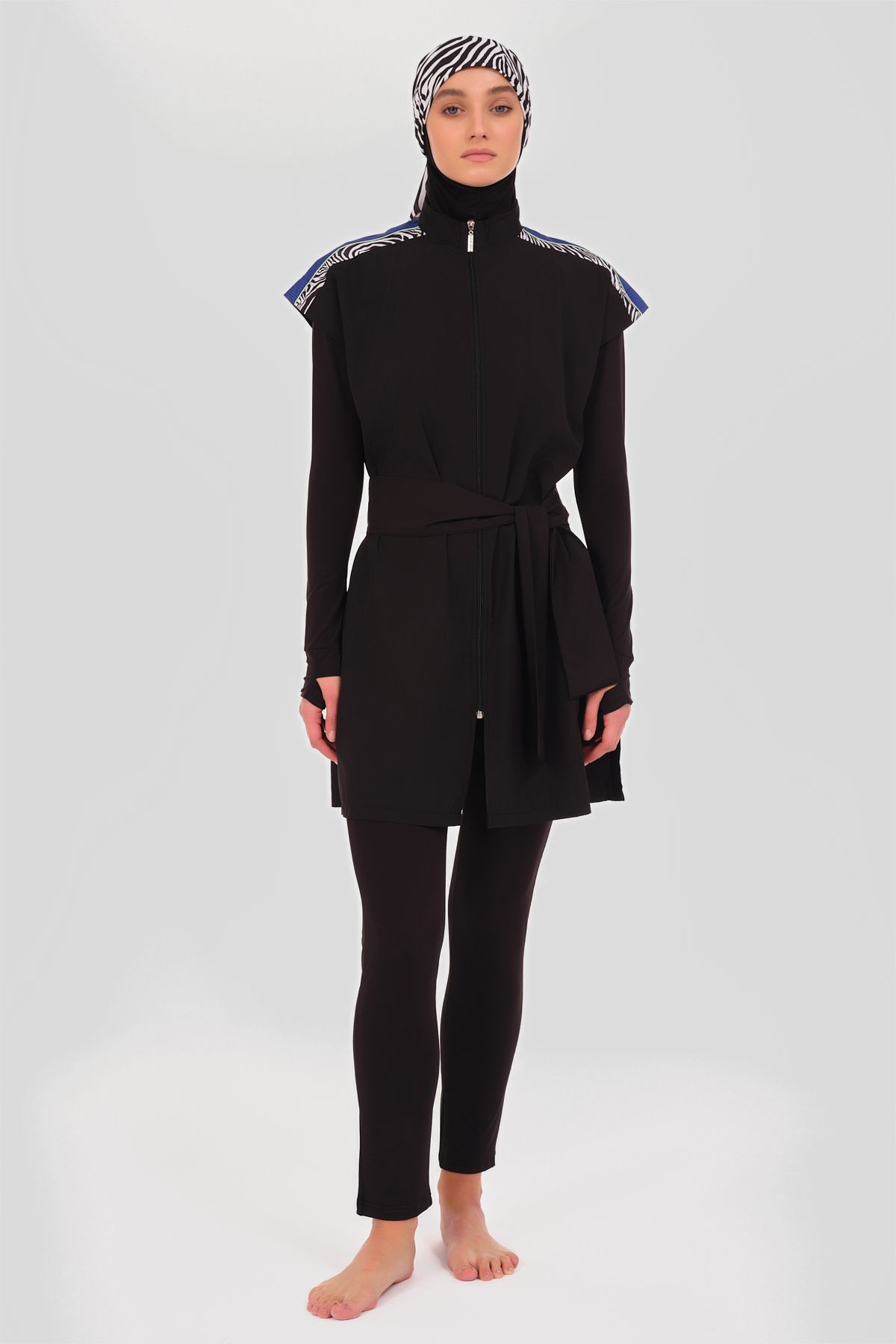 

Жіночий мусульманський скромний ісламський повне покриття Burkini Beach Swimwear Costume Swimwear Hijab Beachwear Swimsuit 2XL