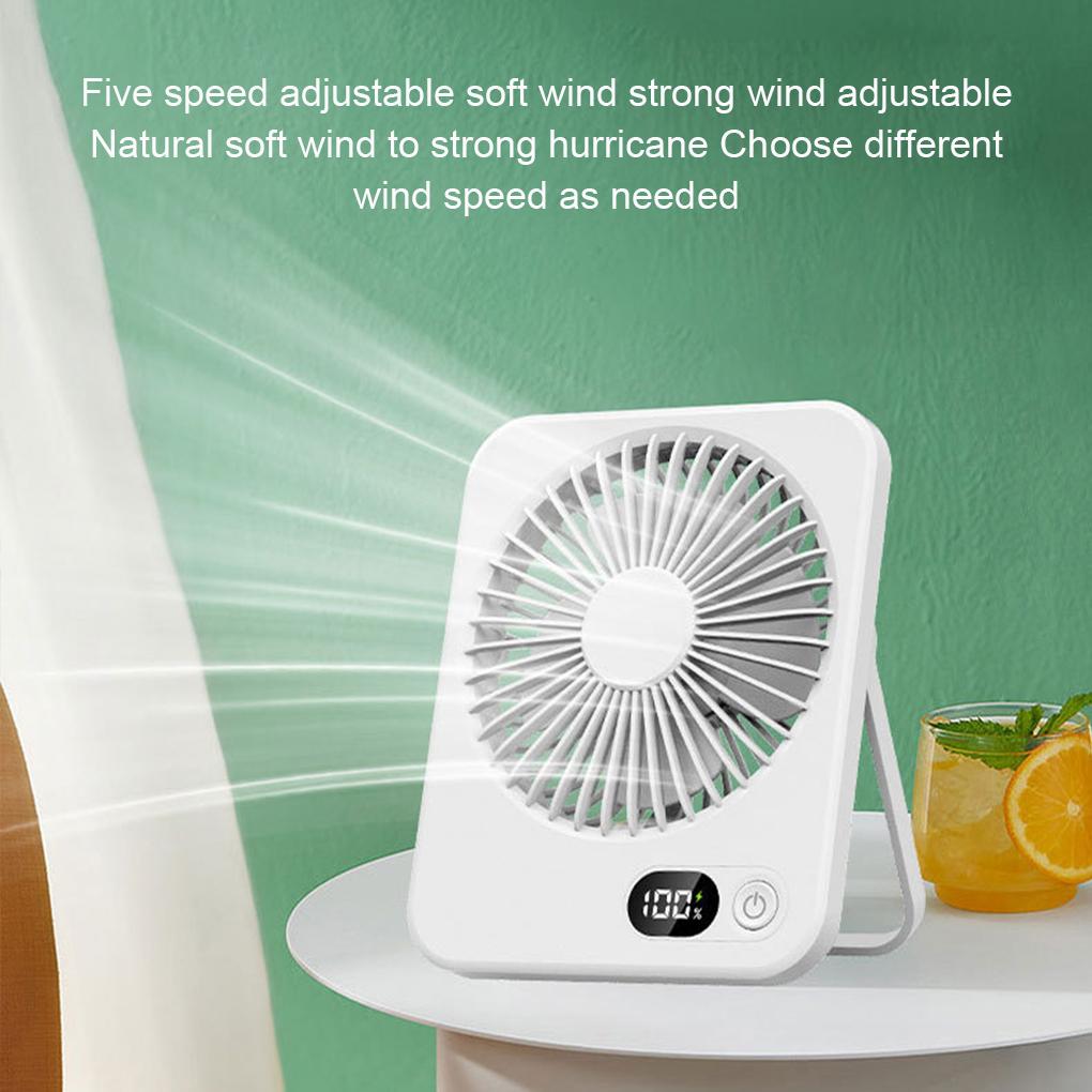 Rechargeable Fan With 180 Degrees Wide Angle Air Supply Rechargeable Portable Fan Mini Portable Fan