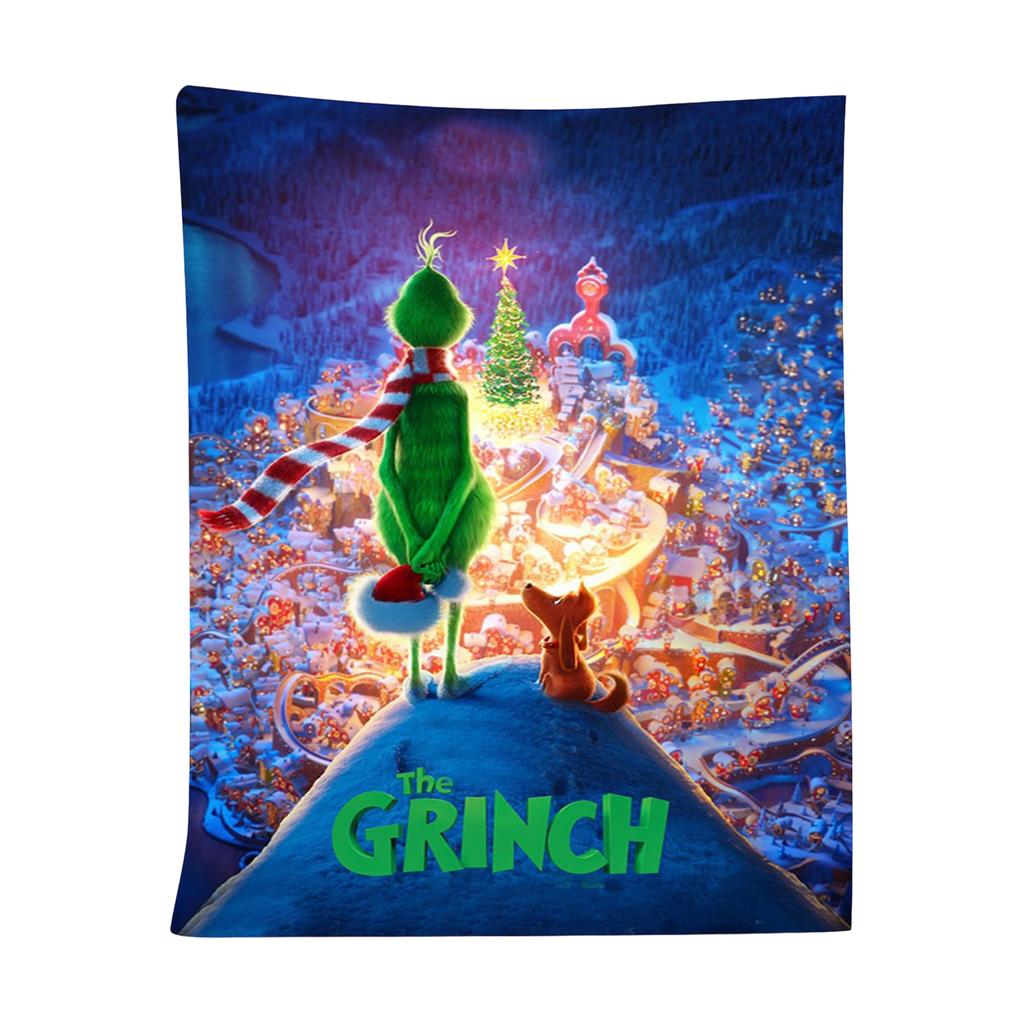 Printed Flannel Blanket Is Thick And Warm For Christmas, Suitable For The Elderly And Children To Keep Warm In Winter