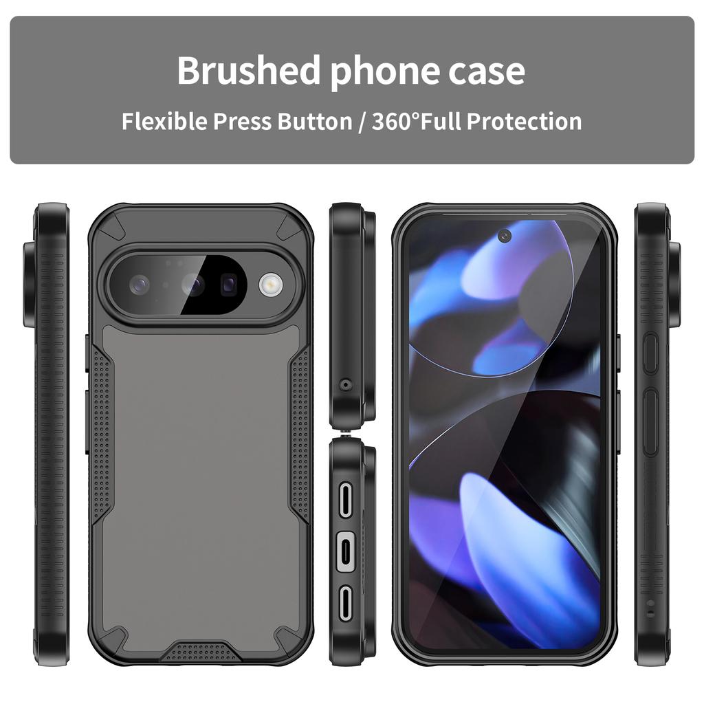 For Google Pixel 10 Pro Case WANLONFENG MFFJ Series Anti Drop TPU Phone Back Cover with Screen Film