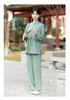 Men's New Chinese Style Tai Chi and Meditation Two-Piece Set for Yoga and Morning Exercise