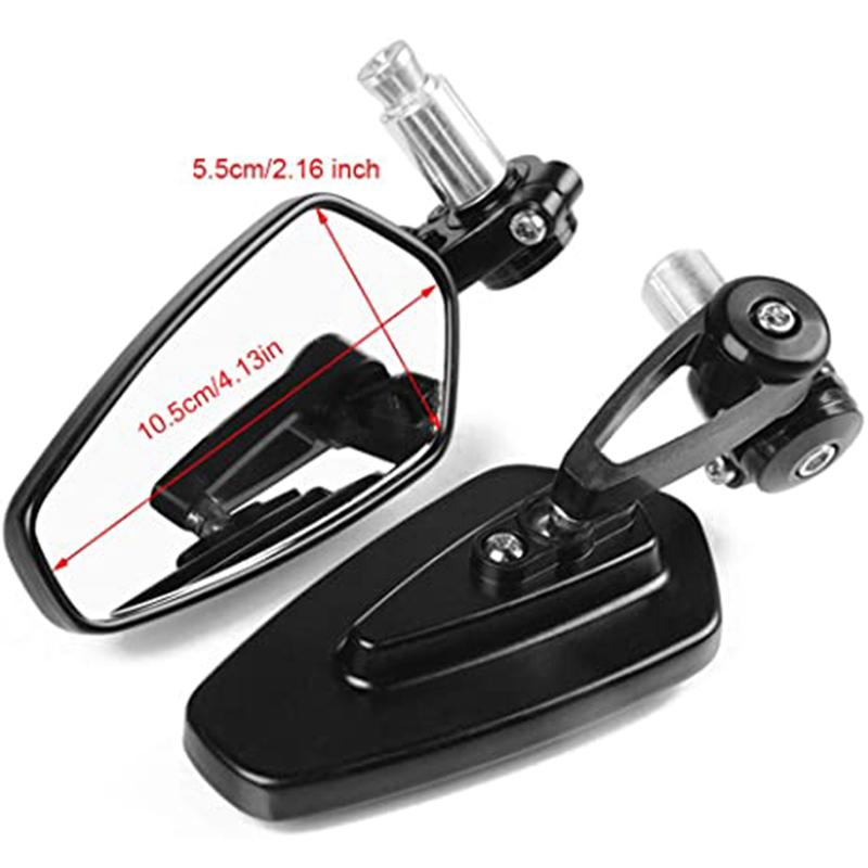 Universal Motorcycle Modified Rearview Mirror Retro Handle Reverse Mirror Reflector 22MM Handlebar Mirror Motorcycle Equipments
