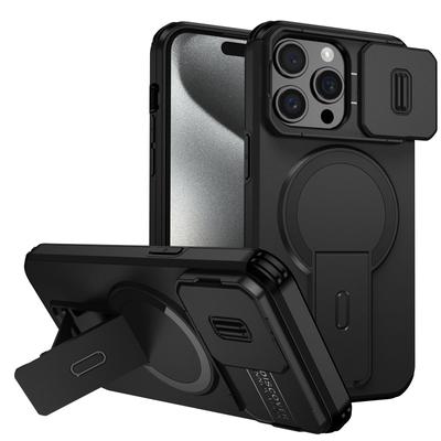 Wefor for iPhone 15/14/13/12/11 Pro Max 15 Plus Case with Camera Control Cover and Adjustable Kickstand,Compatible with Magnetic