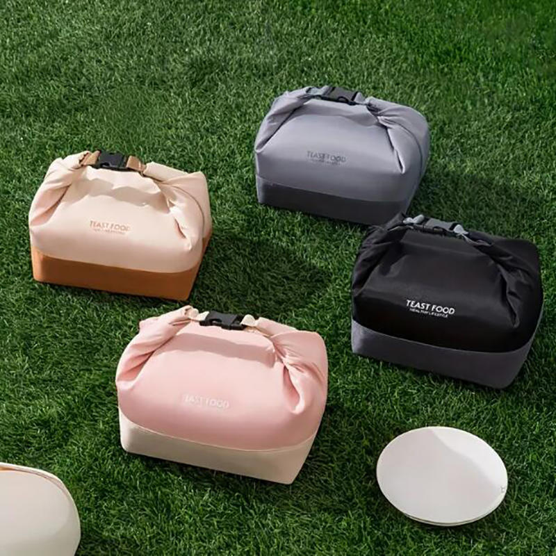 Izolowana torba na lunch z paskiem na ramię, szczelna torba typu tote i crossbody, pojemnik na jedzenie do pracy, szkoły