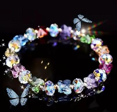 Butterfly Crystal Bracelet For Women - Fresh And Sweet Crystal Bracelet Jewelry