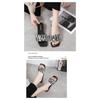 Flat Bottom Slippers Female Summer New Checkerboard Checkerboard Beach One Word Cool Slippers Female