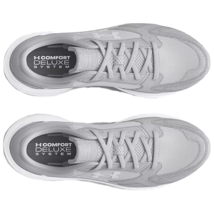 Under Armour Edge Anti-Slip Wear-Resistant Low-Top Training Shoes Men's Gray White Sneakers 3027731-100