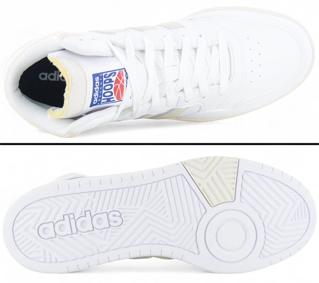 Adidas Hoops 3.0 Mid - Herren Sneakers Schuhe Weiß GZ1345 ORIGINAL