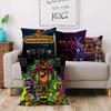 Anime F-Fnafs Boy Pillow Covers Cartoon Sofa Decorative Home Double-sided Printing Short Plush Cute Cushion Cover