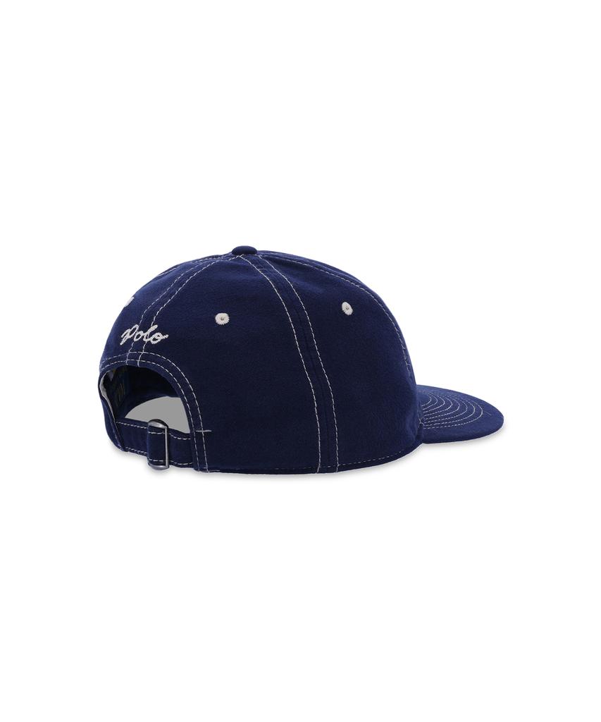POLO RALPH LAUREN Filz-Patch Wildleder Ballkappe - Marineblau