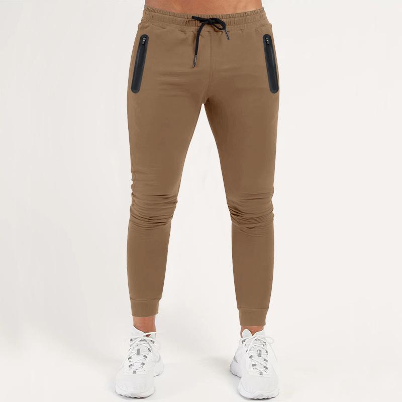 European and American Style Men's Spring Summer Sports Long Pants Casual Gym Pants Running Trousers with Pockets