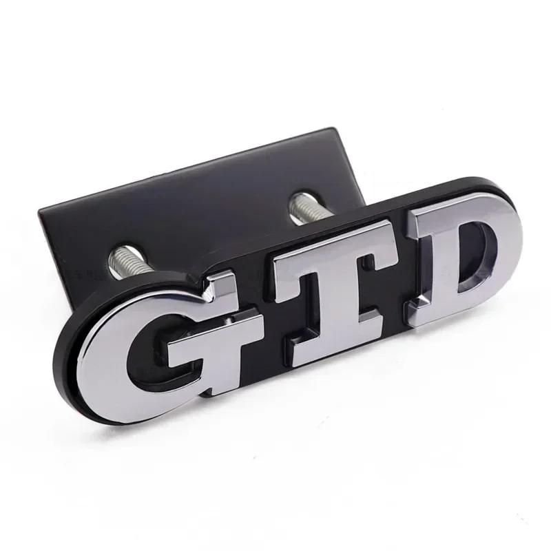 3D Metal Front Grille GTD Logo Emblem Rear Trunk Badge Stickers For apply toVolkswagen VW Golf 2 4 5 6 7 R MK2 MK3 MK4 Car Acces