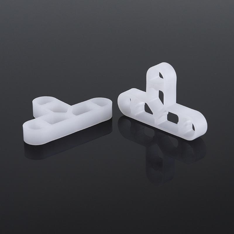 200 Pieces Practical 10mm 3/8 Inch Clear Flooring Spacers Accessory for Bricklaying and Deck Board Leveling Solution