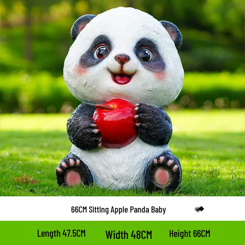 

Tri-polar Sitting Panda Fiberglass Sculpture