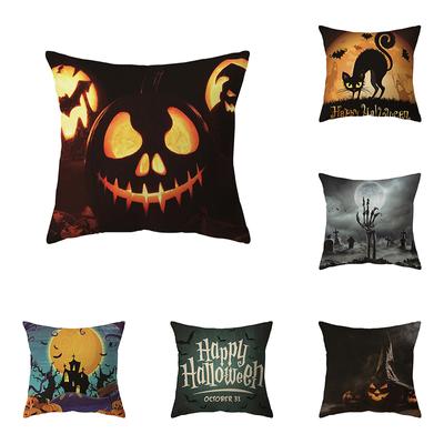 Kolekcia Tekvíc Halloweenska Tématika Obliečka na Vankúš Pohovka Vankúš Sviatočný Darček Dekorácia na Párty Domáca Výzdoba