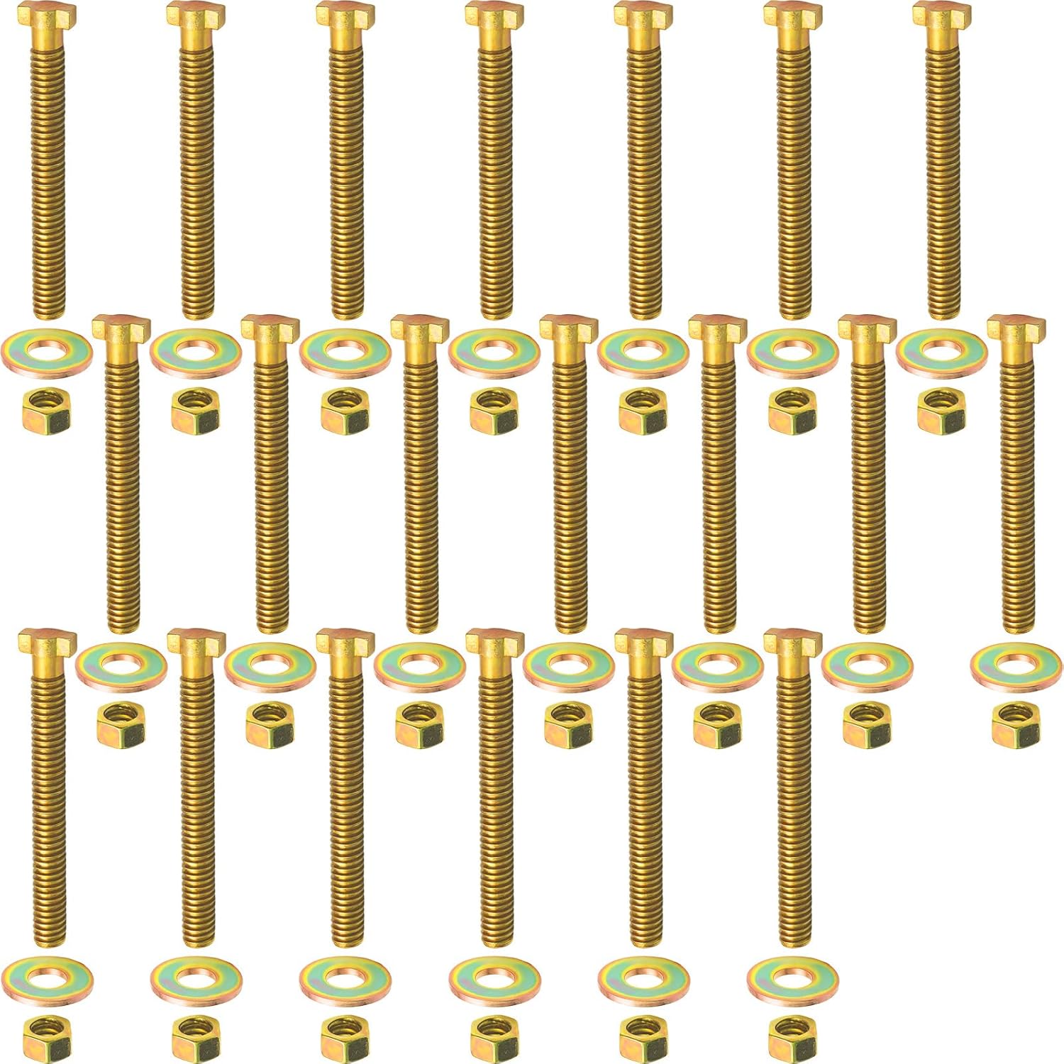 telfair 4pcs Brake Cage Bolt Assembly - Fits for Semi Truck,Air Spring Brake Chamber Repair (Replaces Bendix 800921/TR800921)-1/2  Thread and 4pcs золотистый