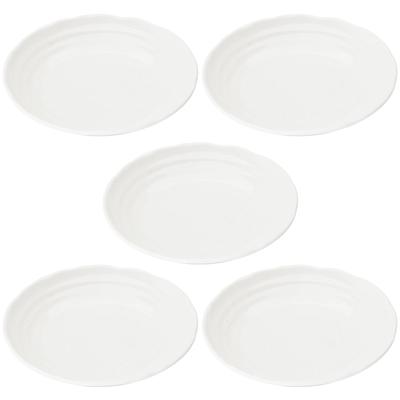 Conjunto de Jantar Mino Ware de Pratos Fundos e Grandes 22cm Micro-ondas e Lava-louças Fabricado em Número de Produto 564643 "Esmalte Konhiki" 5, Pratos, Aprox.
