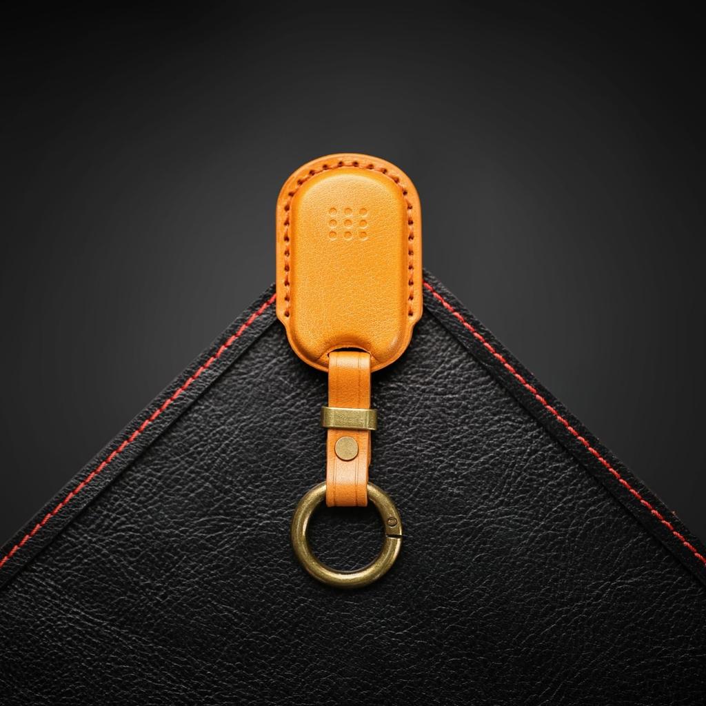 [smasol] YKK Compatible Tag Key Cover, High Quality Genuine Leather