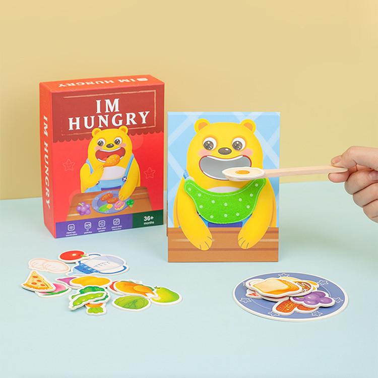 Wooden Toy Learning For Kids With Feeding Roleplay Cognitive Training Skill