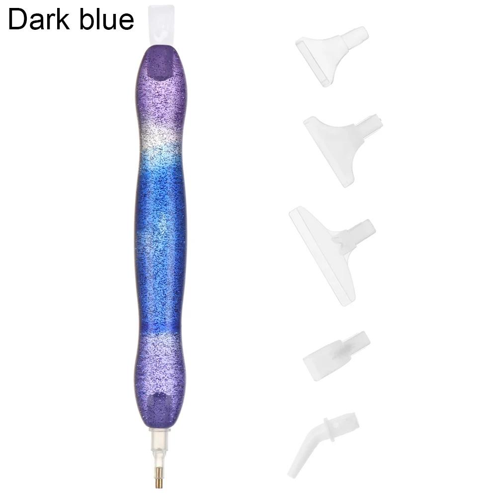 Resin Point Drill Pen 5D Diamond Painting Handmade Tool Kits for 5D Painting with Replacement Drill Picker Clay Tray Accessories