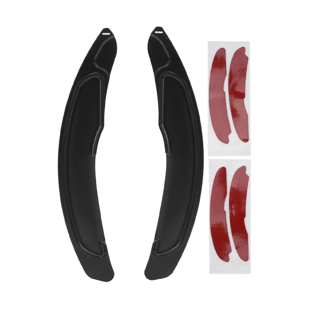 2ks Prodloužení řadicích pádel volantu Náhrada pro Mitsubishi Outlander Lancer Eclipse Černá