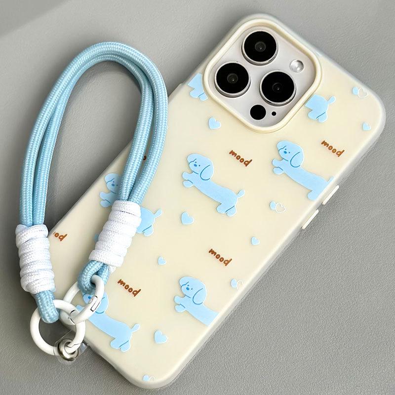 

Zhitai Желейный чехол для iPhone 16 Pro Max/15 Pro/14/13/12 с ремешком для руки iPhone 12/12 Pro