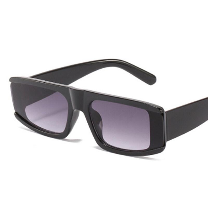 Vintage Rechteckige Sonnenbrille Damen Mode nicht-polarisiert Quadratisch Kleiner Rahmen Spiegel Sonnenbrille Einteilige Sonnenbrille Weiblich