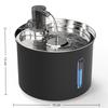 Neue 3L Haustier-Wasserfontäne Große Kapazität Automatischer Wasserspender Effiziente Filtration Edelstahl-Katzenfutterspender Für Hund Katze