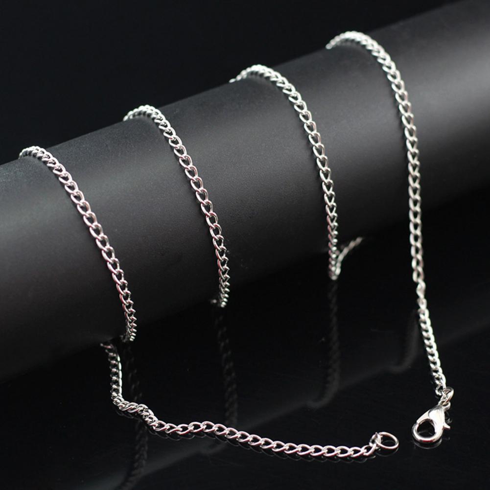 Polished Necklace Stylish Unisex Stainless Necklace with Lobster Clip Hollow Out Chain Punk Hop Design Birthday Gift for A Look