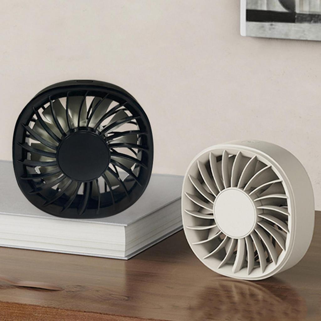 Car Vent Mini Fan Adjustable Speeds Clip on Multifunctional Compact Auto Air