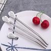 2Pcs Detachable Bombilla Filter Straw Stainless Steel Straw Spoon Tea Filter Yerba mate straw Reusable Bar Accessories 5