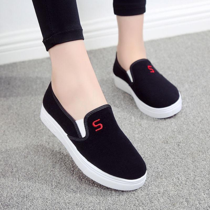 Cow Tendon Sole Spring Autumn Women's Shoes Cowboy Canvas Shoes Flat Bottom Casual Anti Slip Work Low Top Board Shoes Academy