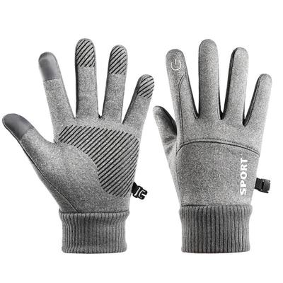 Guanti Invernali Touchscreen da Uomo: Caldo, Antivento, Impermeabile, Foderato in velluto per Sport all'aperto e Ciclismo