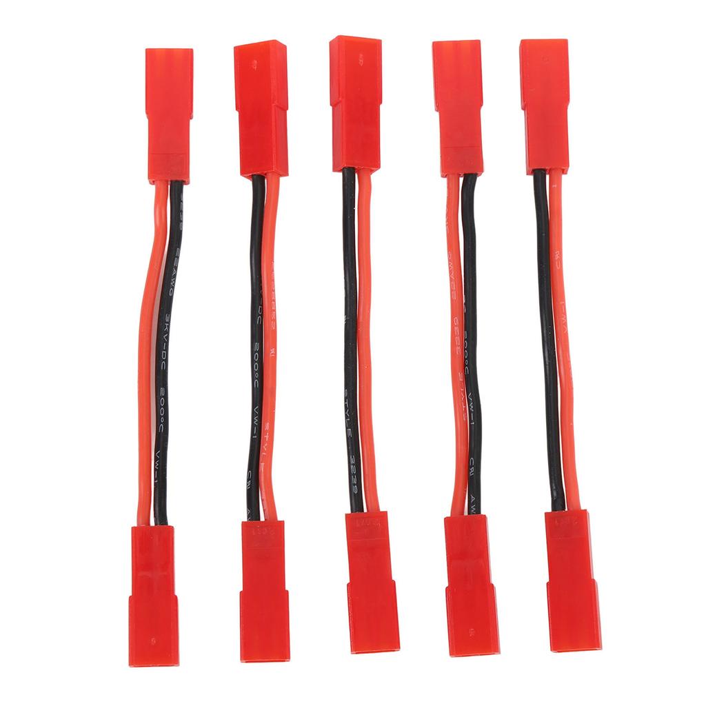 5PCS JST Female to JST Female Connector 22AWG 2 Inch RC Motor ESC Conversion Cable Plug Wire Adapter for RC Car