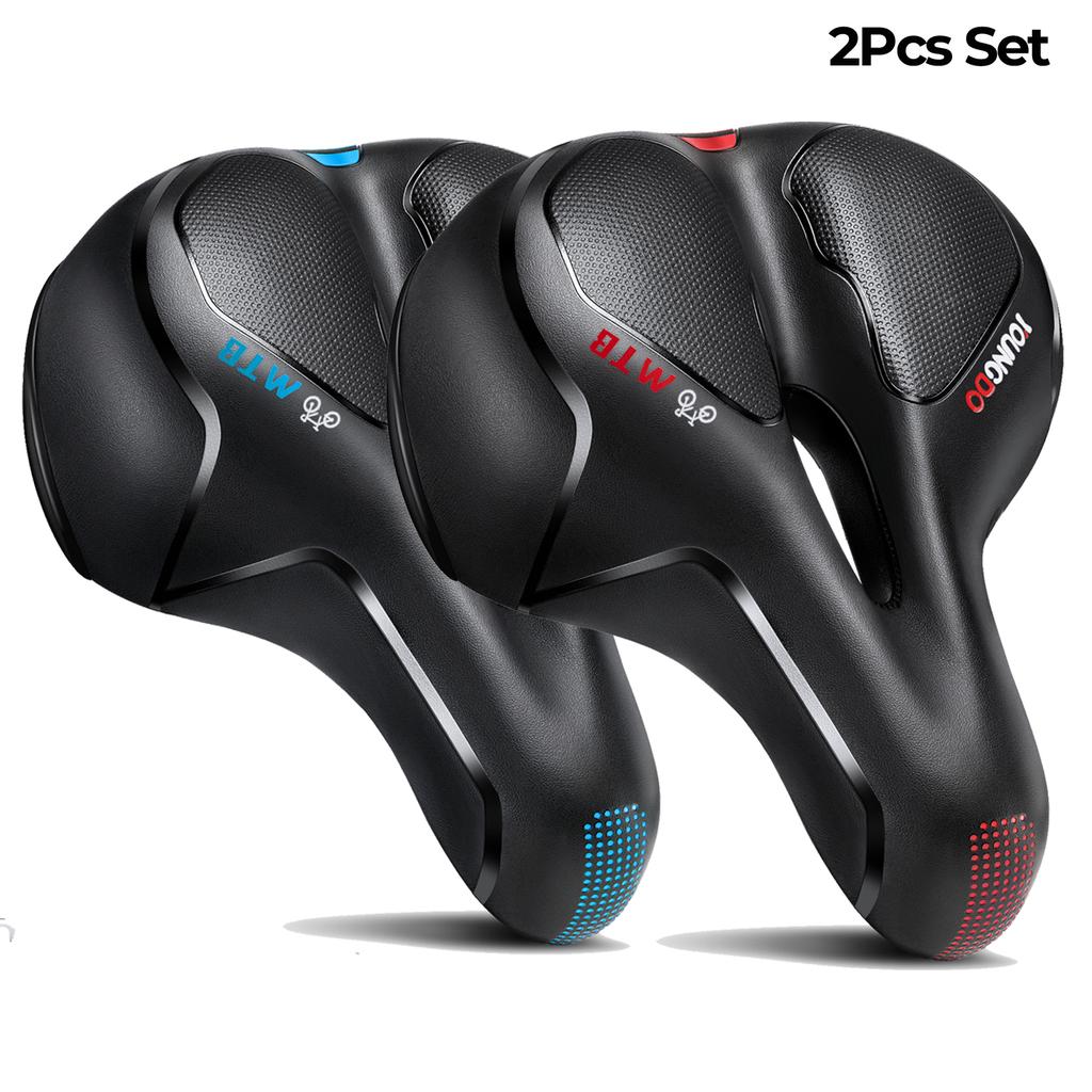 YOUNGDO New PU Leather Bike Cushion Bicycle Parts for MTB Gel Comfort Mountain Bicycle Saddle Foam Road Bike Painless Seat Cover