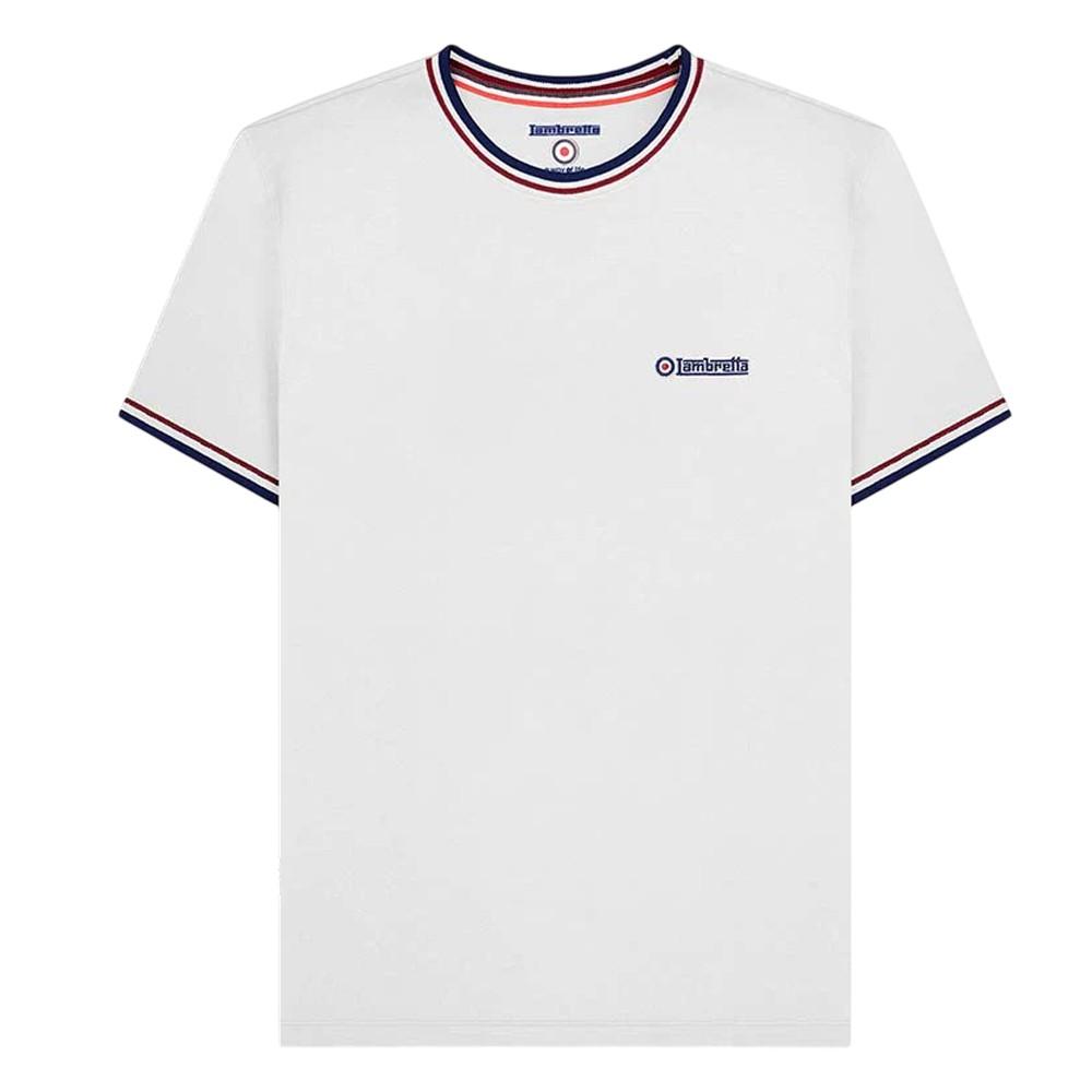 LAMBRETTA Mens SS25 Triple Tipped Pique T-Shirt