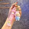 New 1Pc Labubu Kawaii Sheep Keychain Cartoon Cartoon Three-dimensional Doll Students Schoolbag Pendant Car Key Chain Gifts for Children
