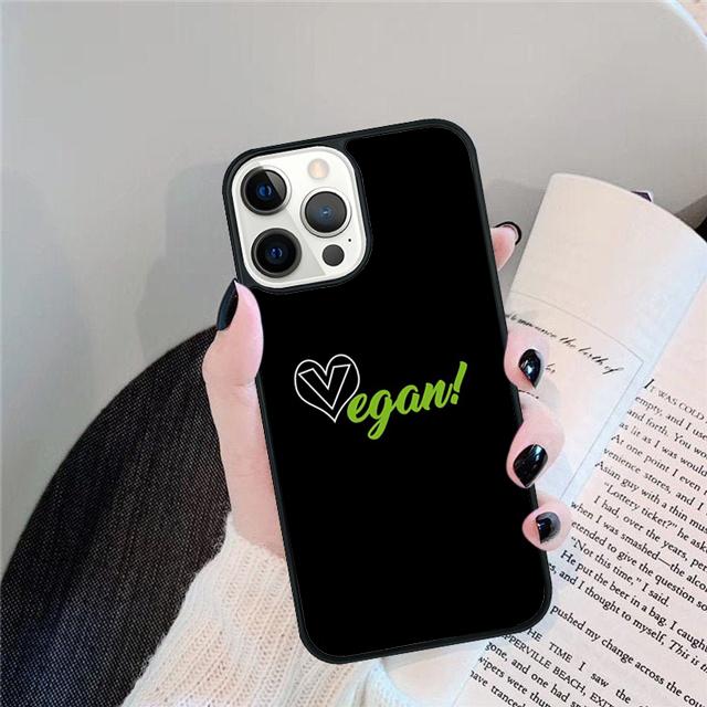 Proud Vegan Life Quote Phrase Cover For iPhone 17 Air 15 16 14 13 12 Pro Max 11 Pro Max Plus Phone Case Coque