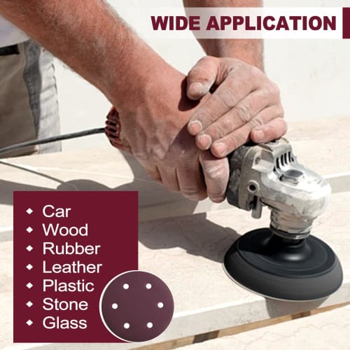 SPEEDWOX 10-Piece Set of 220mm 6-Hole Sanding Discs, Round #240 Sandpaper, Woodworking Sandpaper, Sander Paper, Woodworking Sandpaper, Precision Sandp