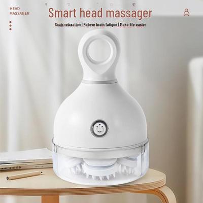Elektrisches Kopfmassagegerät: Abnehmbare, waschbare Mini-Kopfhaut- und Ganzkörper-Knettherapie für Haustiere und Menschen