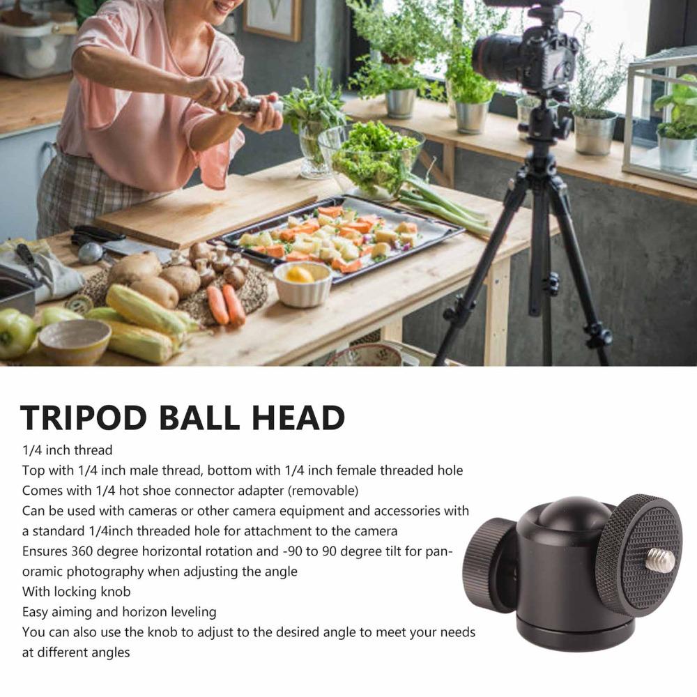 360 Degree Rotating Camera Tripod Ball Head Panoramic Tripod Mount for Camcorders
