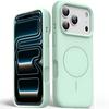 Silicone Case for iPhone 17 Pro Max - MagSafe Compatible, Anti-shock, Green
