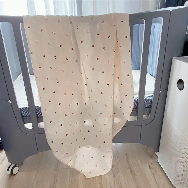 Newborn Blanket Bath Towel Fruit Baby Swaddling Blankets Muslin Baby Swaddle Wrap Organic Kids Quilts Toddler Stroller Bedding