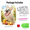 3D Pearl Painting Kit Funny Bird Design Frameless DIY Bead Art Canvas Leisure Handmade Craft for Bedroom Wall Decor