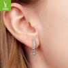 Summer Water Drop Ear Buckle Woman, Romantic Beach Vacation Wind S925 Silver Stud Earrings Cross-Border Models