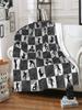 Cozy Flannel Throw Blanket Soft GamesThemed Decor for Kids Teens and Adults Perfect for Birthday Gifts Grey x Inches