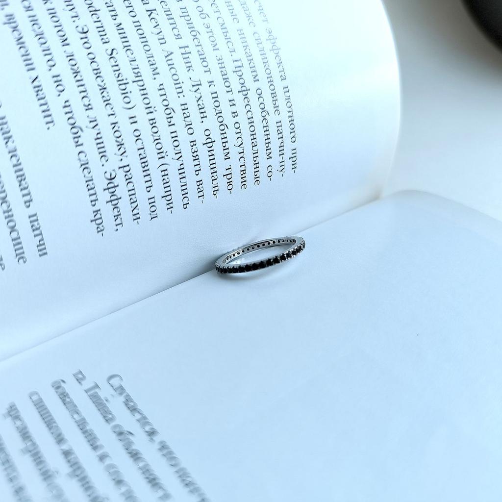 Silver Ring with Cubic Zirconia, Product Weight 1.45 G (2160878)